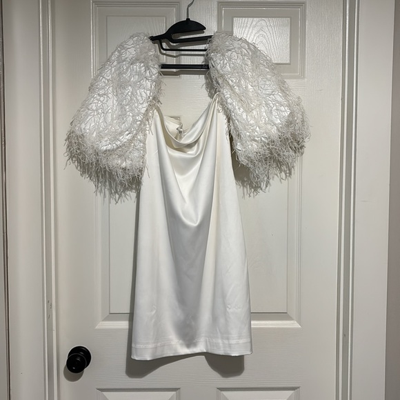 NWT Anthropologie BHLDN Nellie Square-Neck Mini Dress | Removable Sleeves - Picture 8 of 11